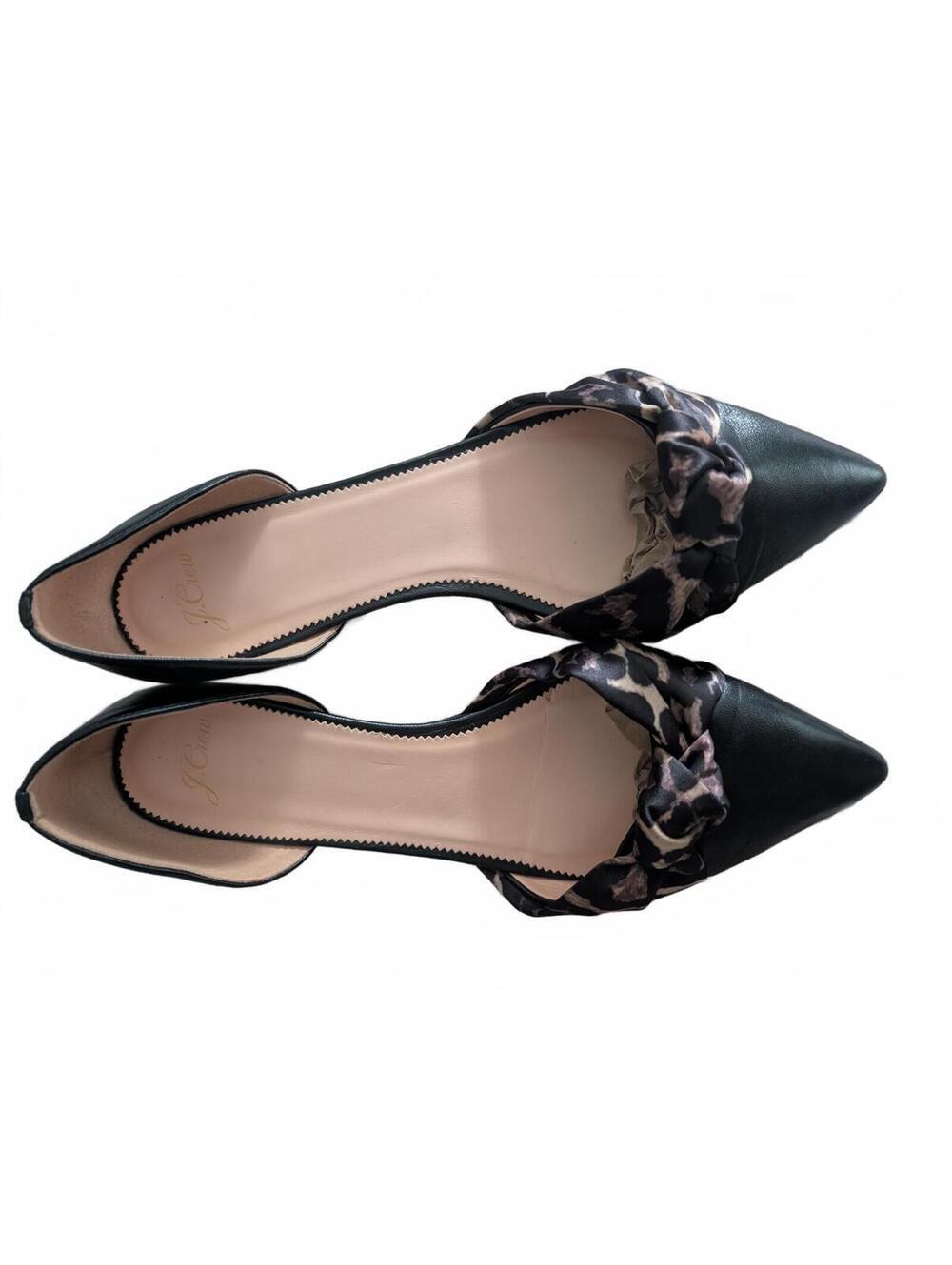 J. Crew leopard pointy toe flats - Picture 2 of 7